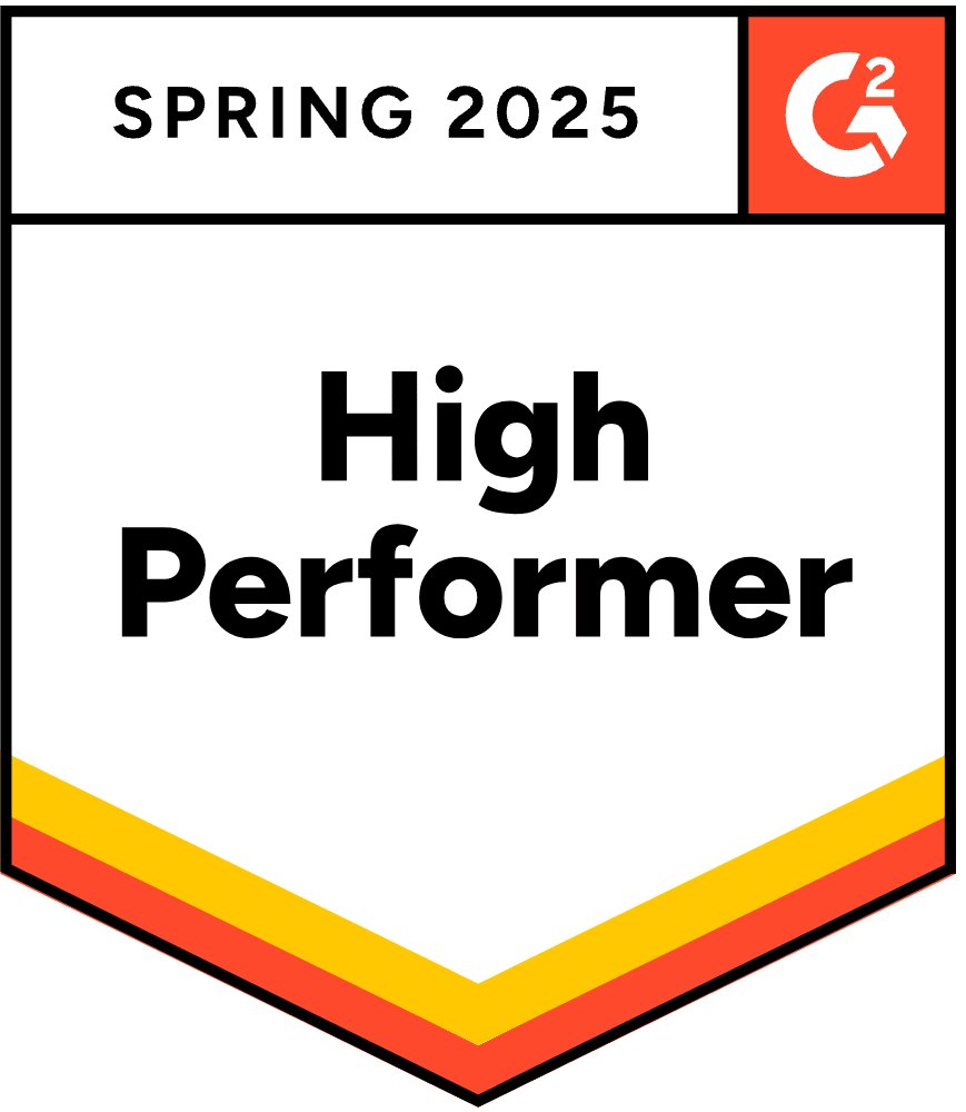 g2 high performer badge